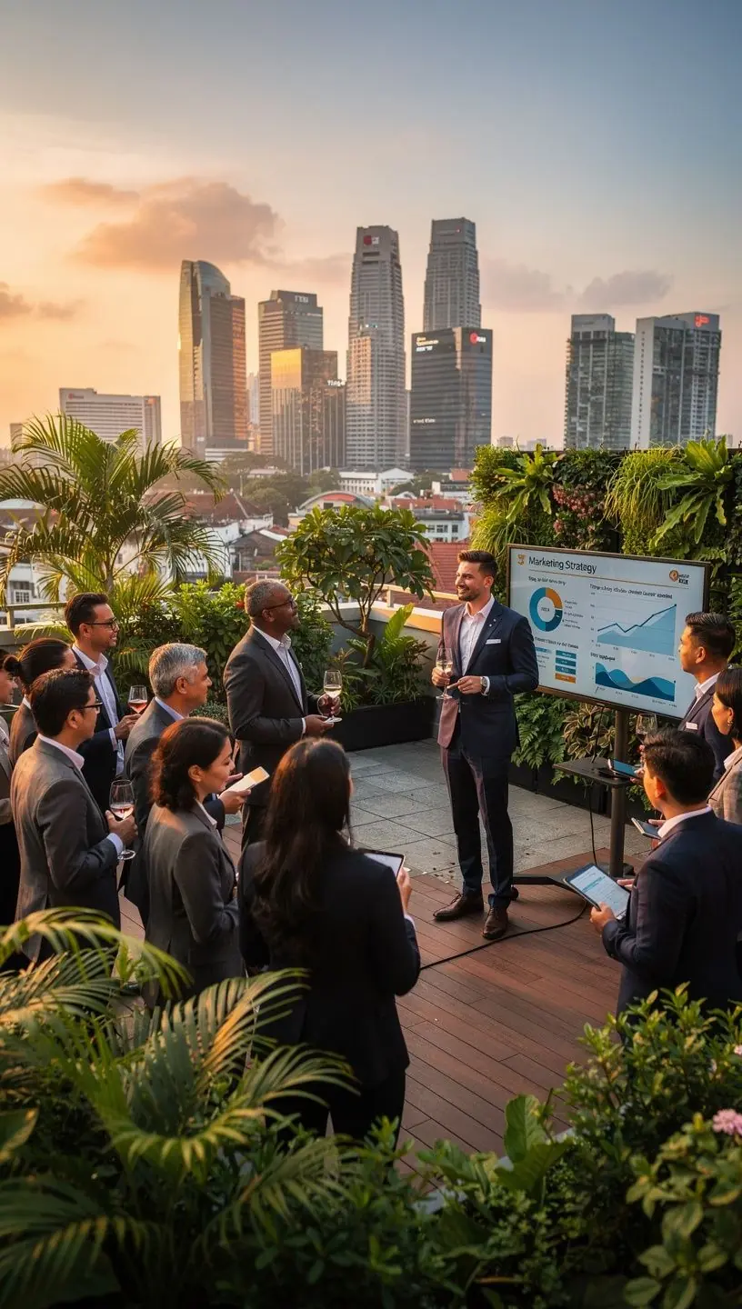 Professional business solutions illustration